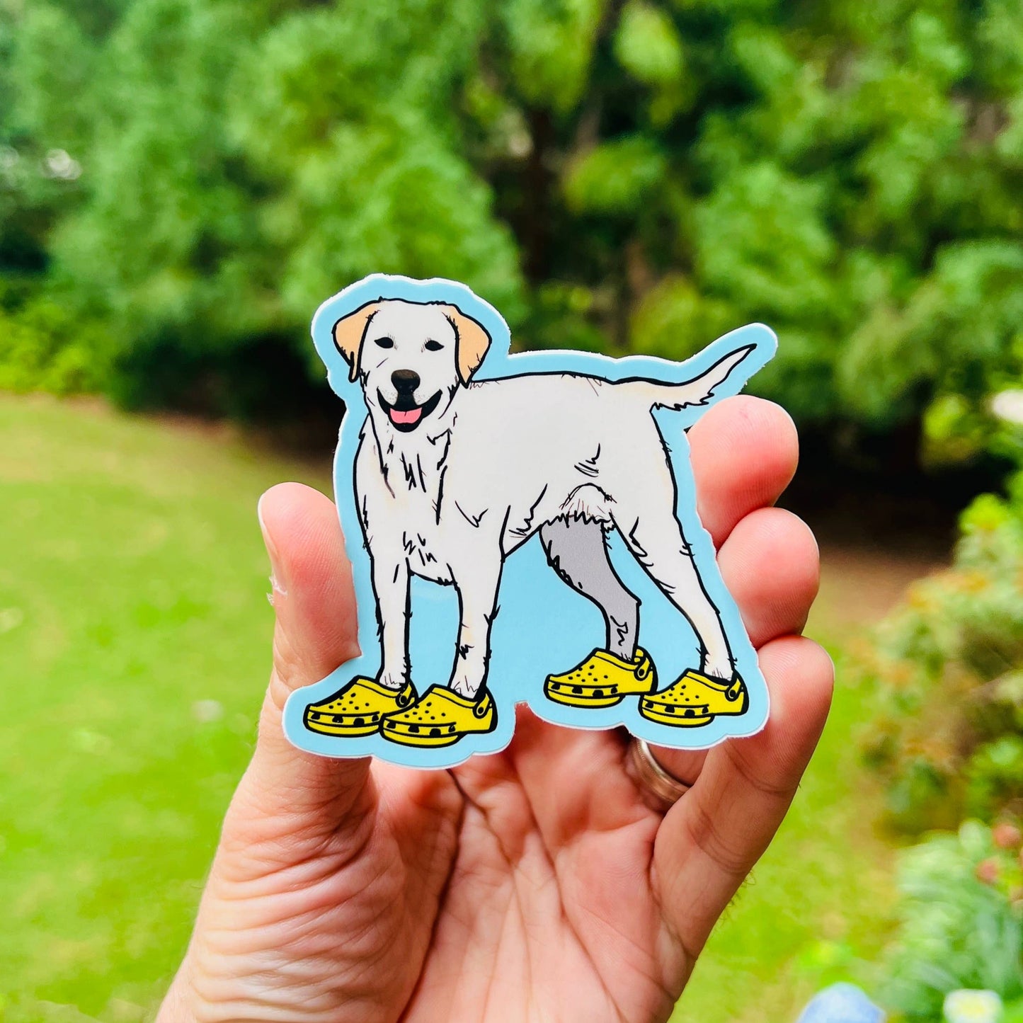 Croc-a-dog Sticker