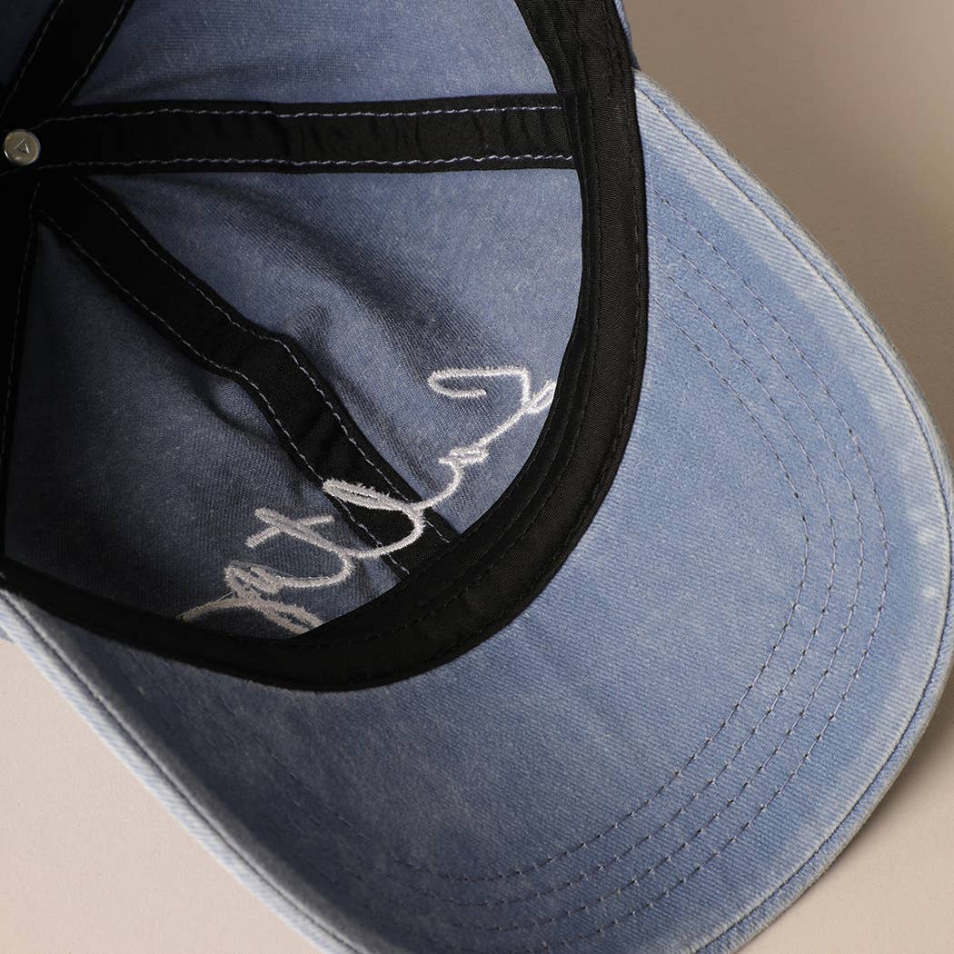 Salty Lettering Embroidery Baseball Cap