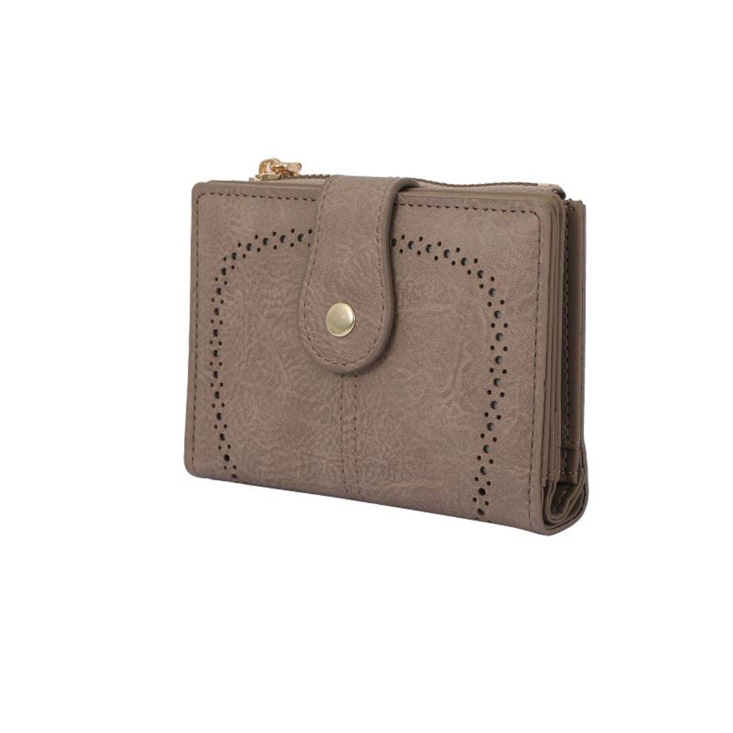 Lena Vegan Leather Laser Cut Out Detail Wallet