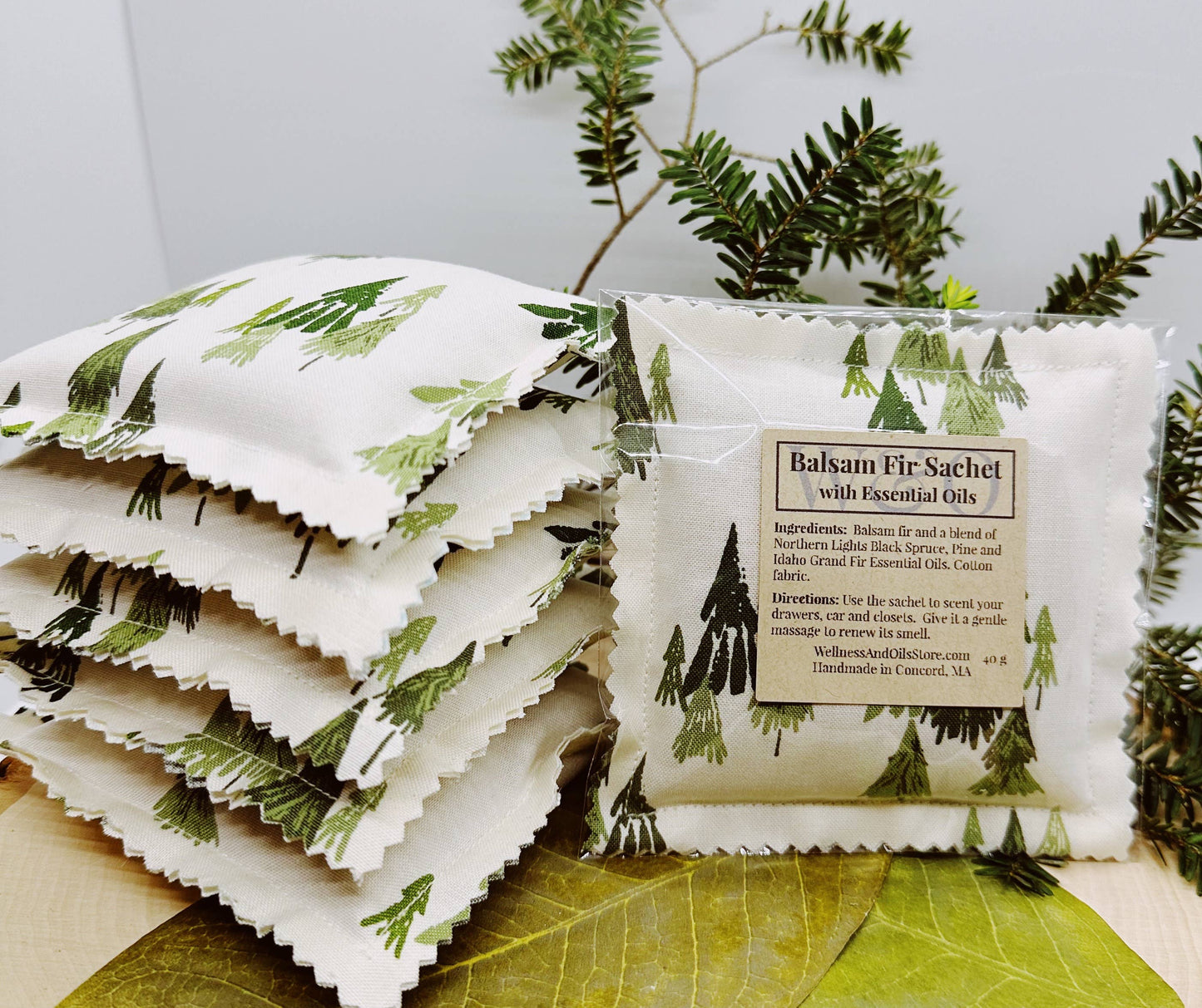 Balsam Fir Sachet Infused with Essential Oils-Great Joy Fir