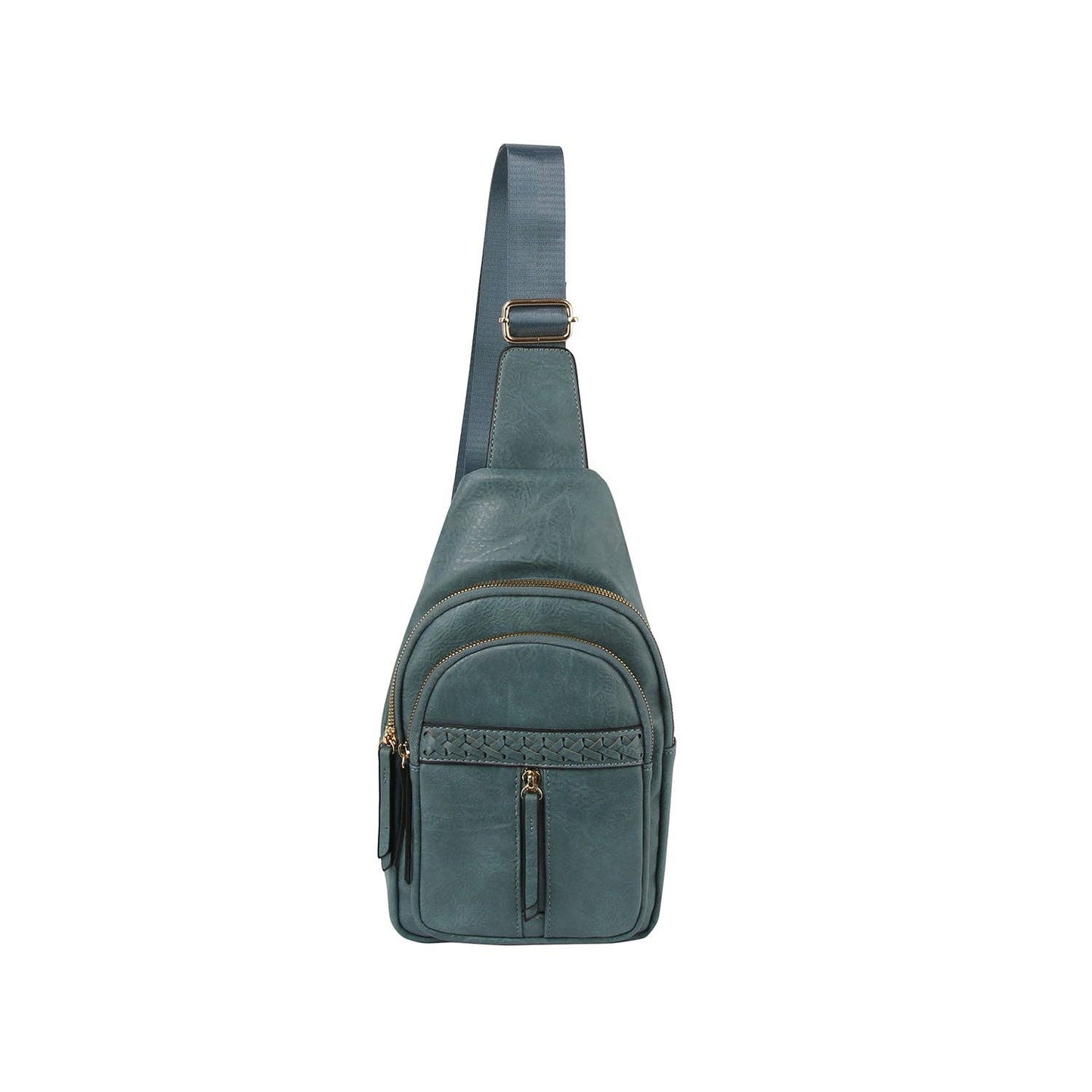 Western style soft leather sling crossbody bag