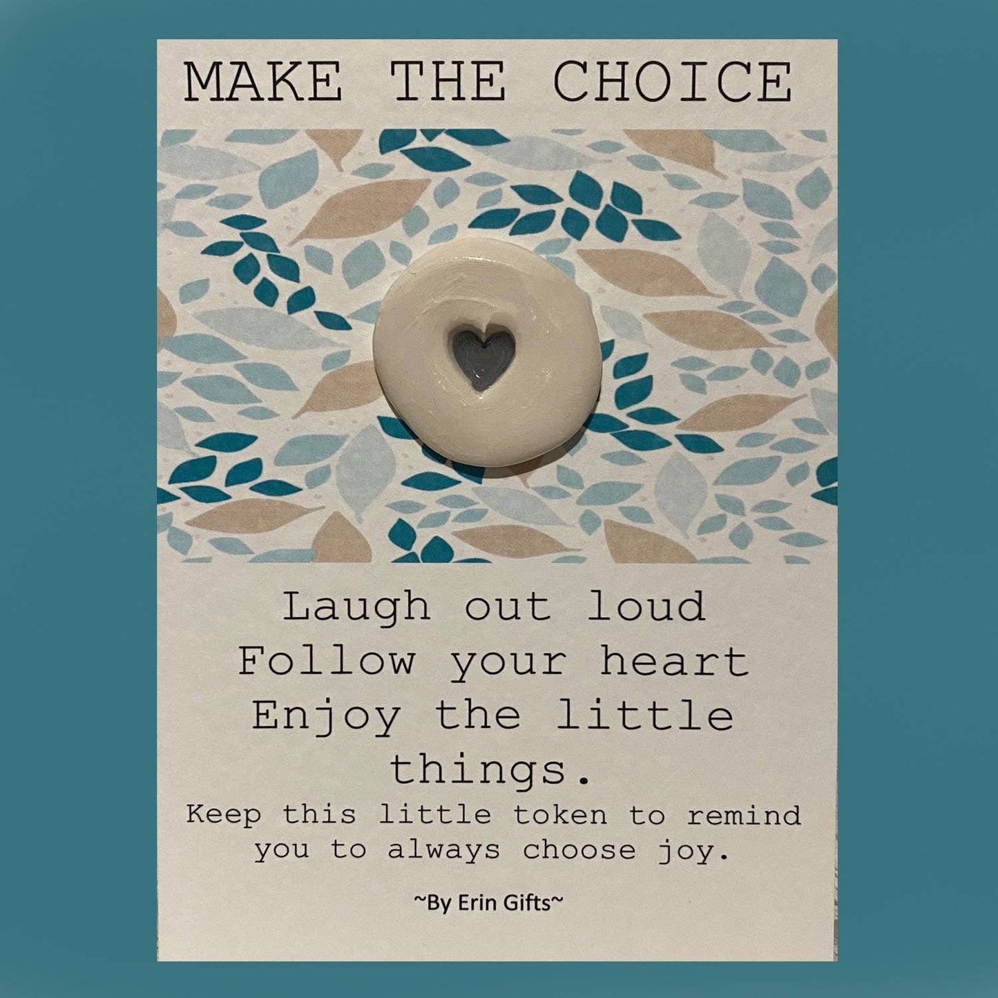 Make The Choice Pocket Token Pocket Hug and Card