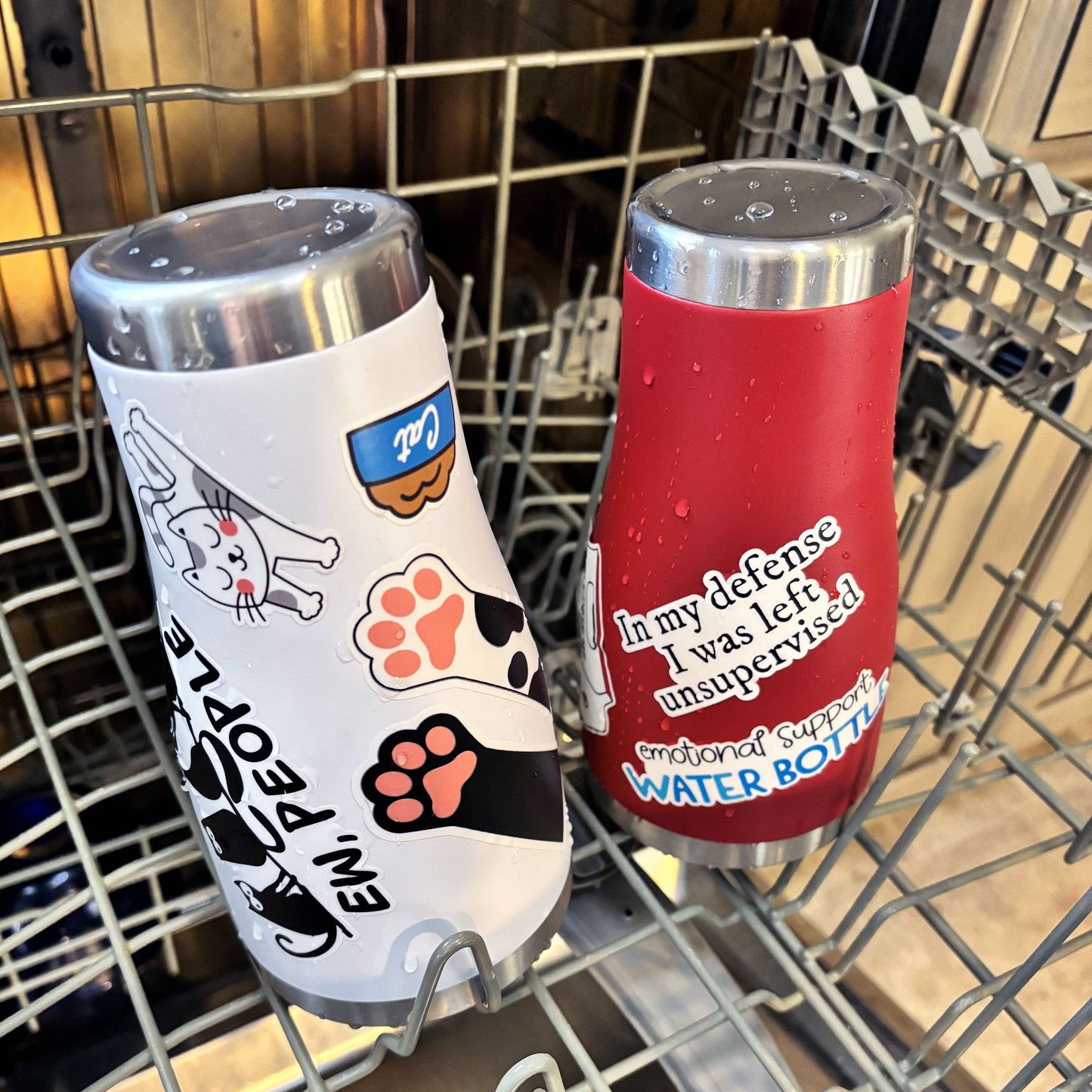 Salty with Mermaid Tail Laptop Water Bottle Sticker