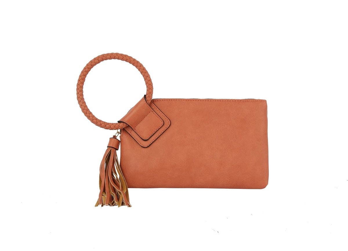 Soft Vegan Leather Wristlet/Clutch