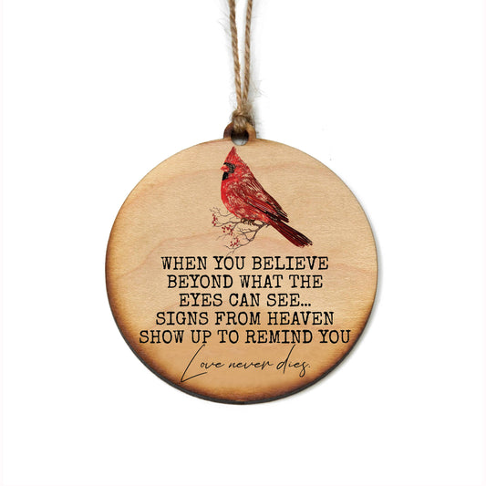 When You Believe Beyond... Cardinal Christmas Ornament