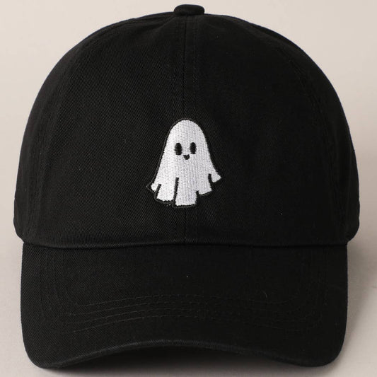 Halloween Ghost Embroidery Cotton Baseball Cap