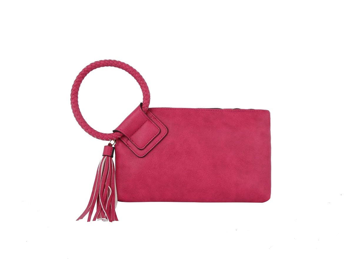 Soft Vegan Leather Wristlet/Clutch