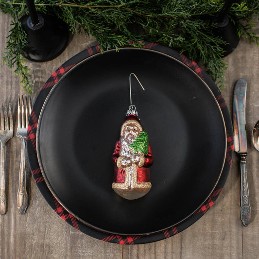 5" SANTA WITH TREE ORNAMENT