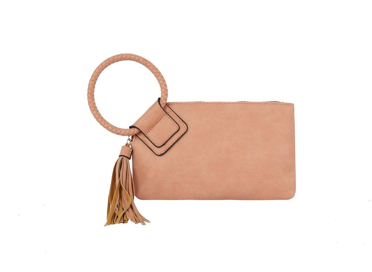 Soft Vegan Leather Wristlet/Clutch