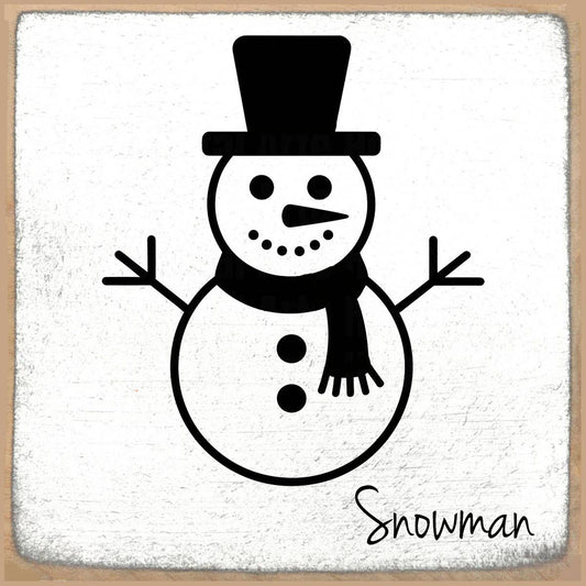 4X4 Snowman