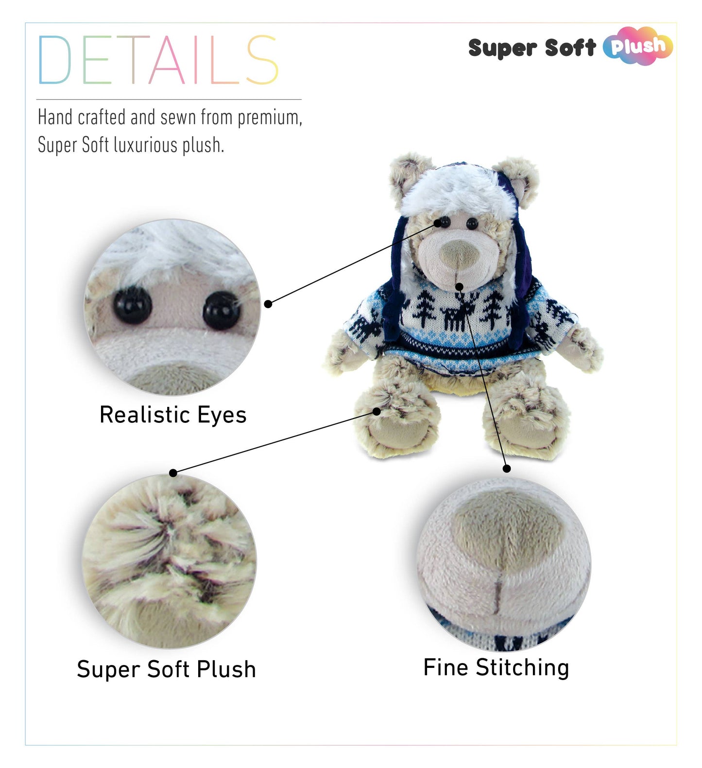 Super Soft Plush With Clothes - Polar Bear