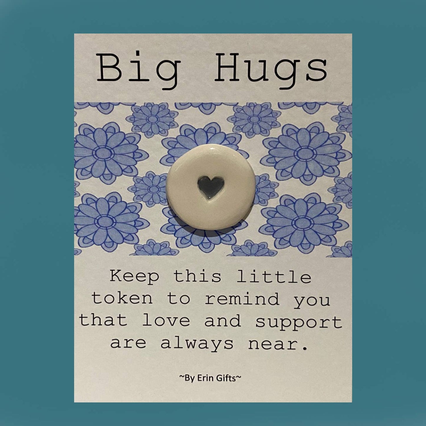 Big Hugs Ceramic Pocket Token Pocket Hug and Card