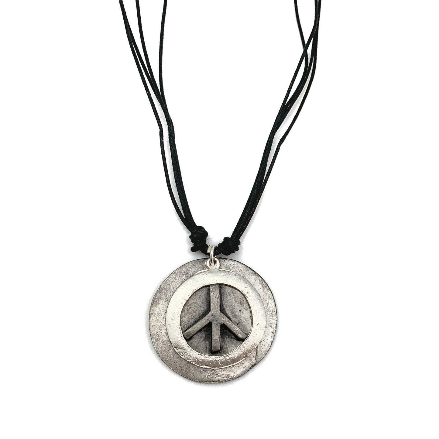 Pewter Necklace - Peace Sign