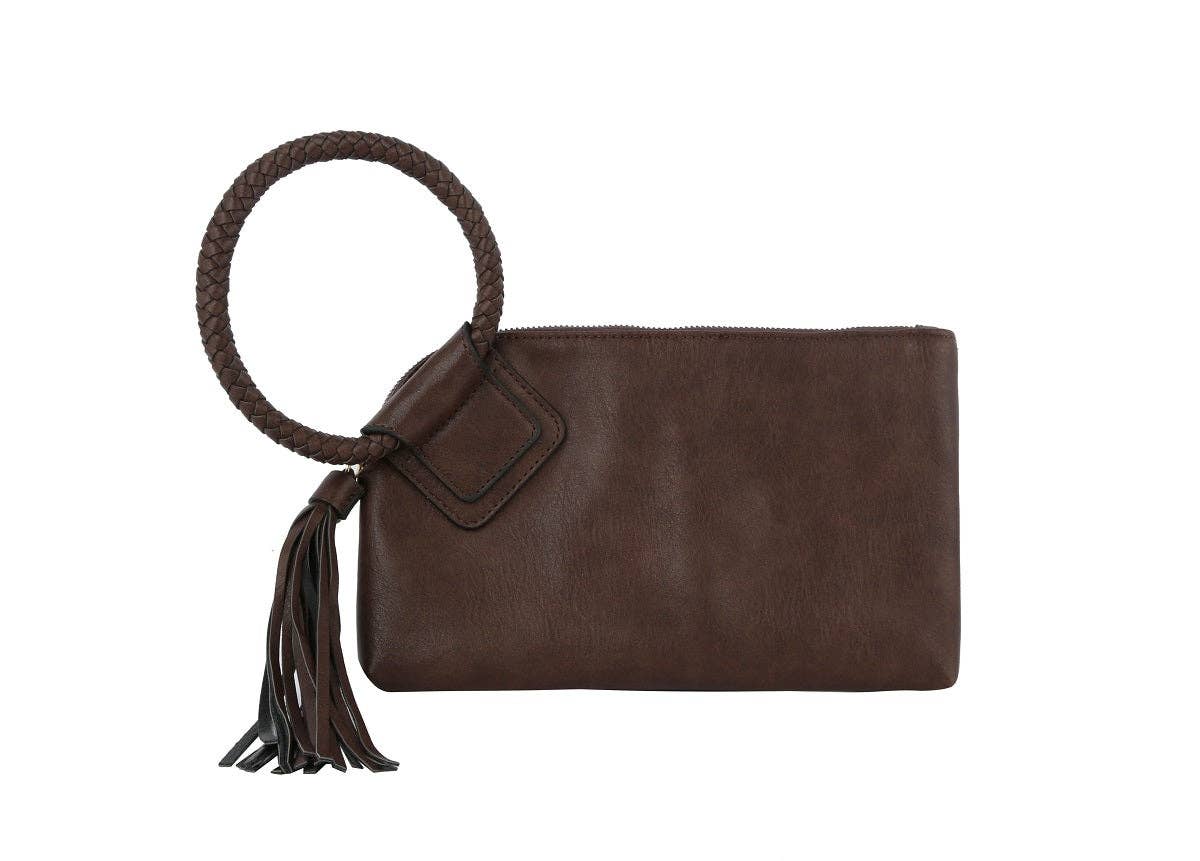 Soft Vegan Leather Wristlet/Clutch