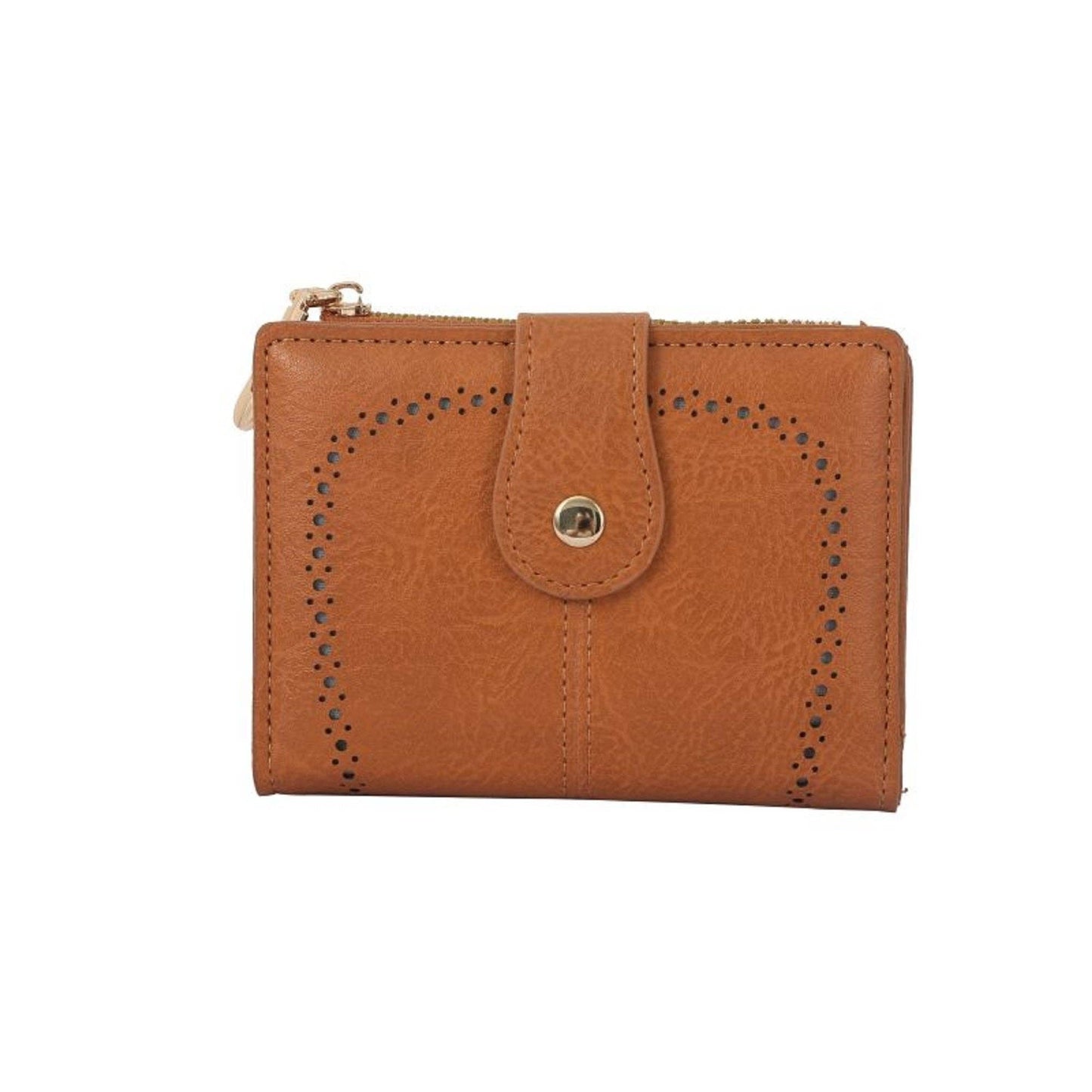 Lena Vegan Leather Laser Cut Out Detail Wallet