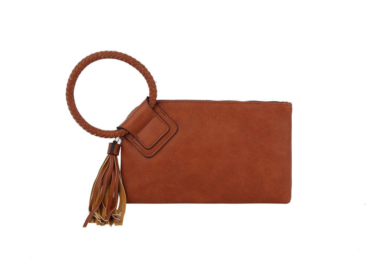 Soft Vegan Leather Wristlet/Clutch