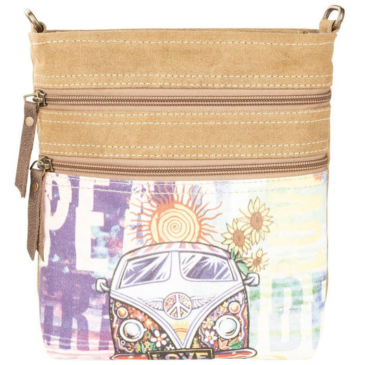 Peace & Love Bus Crossbody