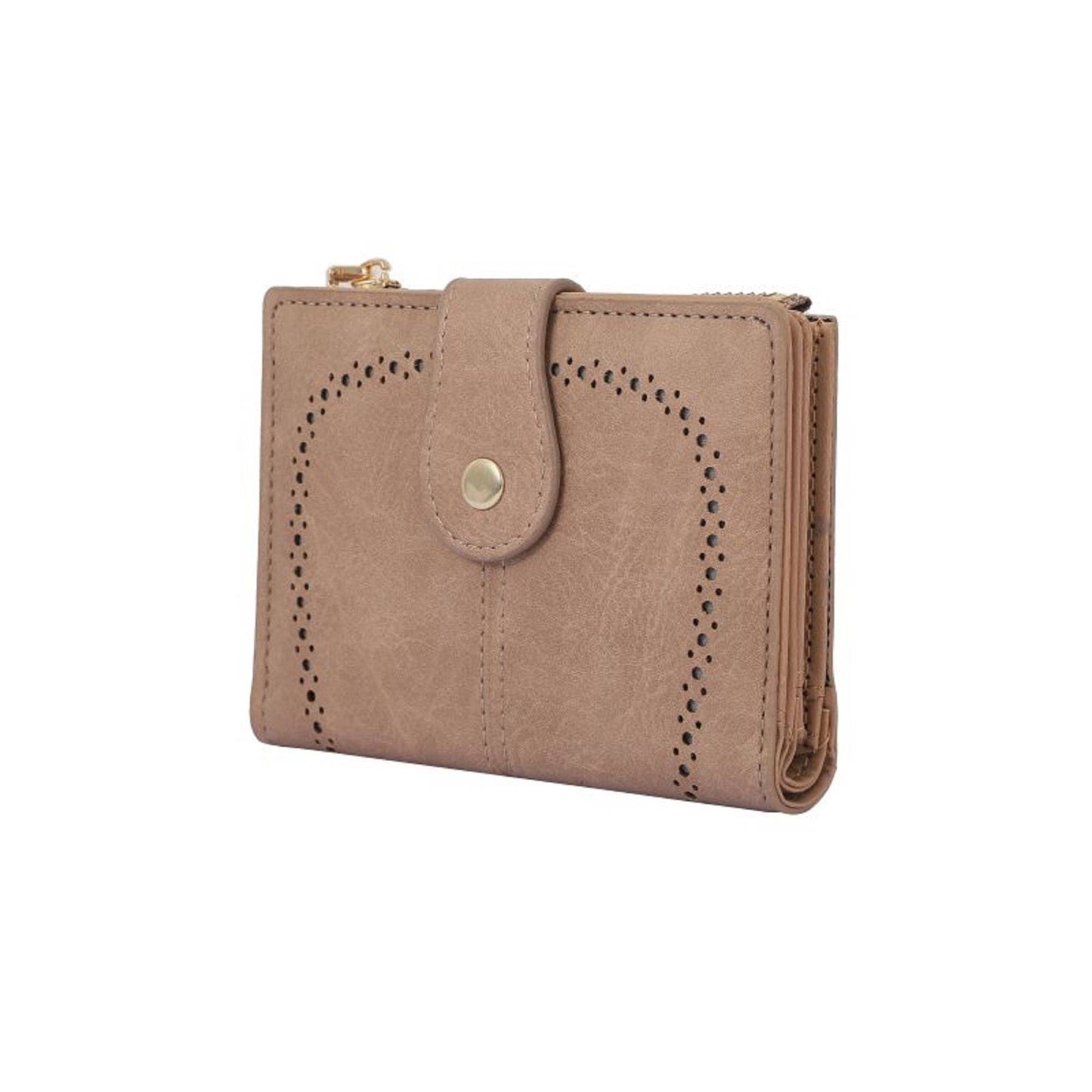 Lena Vegan Leather Laser Cut Out Detail Wallet