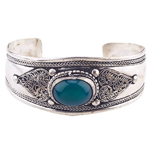 Malachite Filigree Cuff