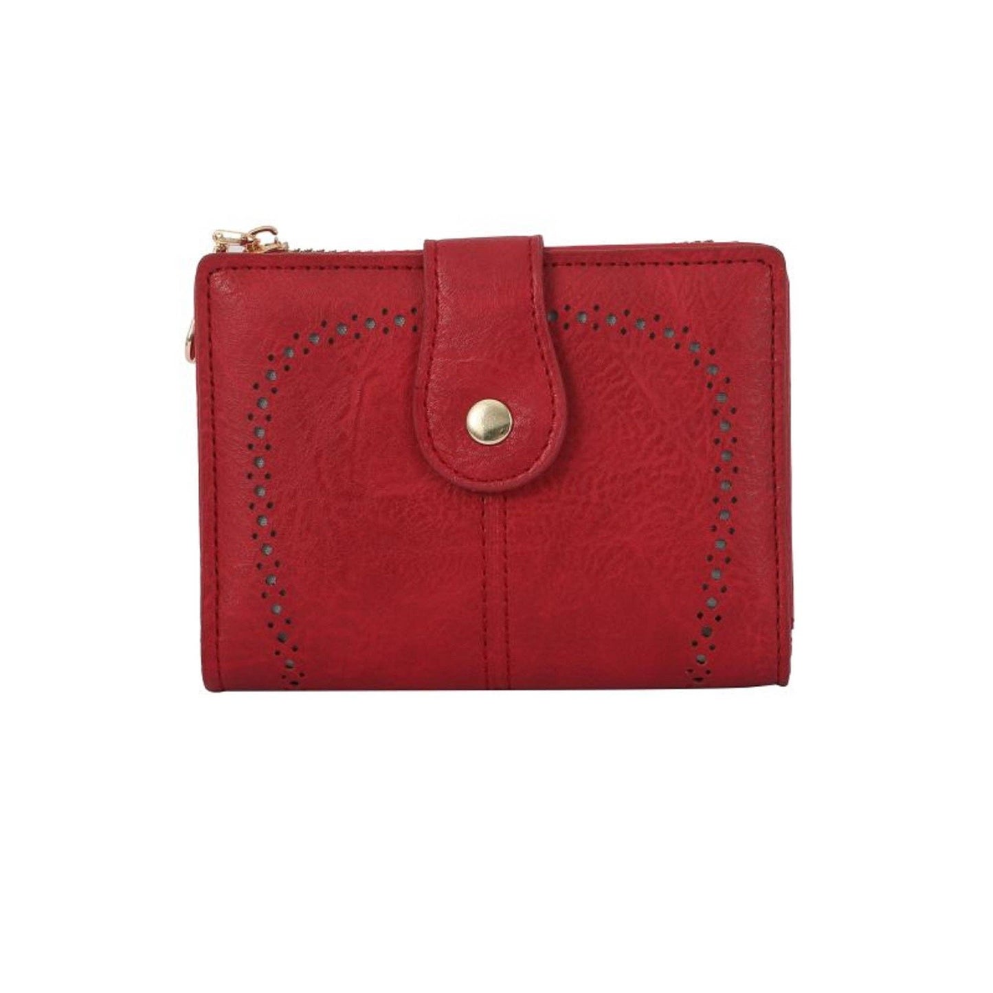Lena Vegan Leather Laser Cut Out Detail Wallet