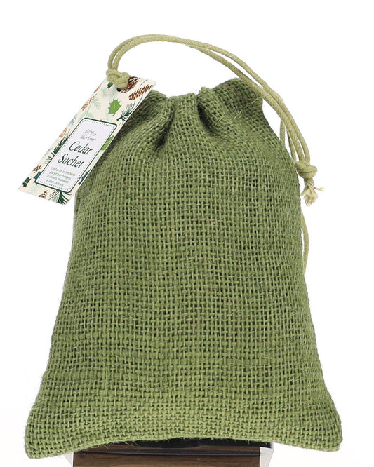 Cedar Sachet Burlap Bag