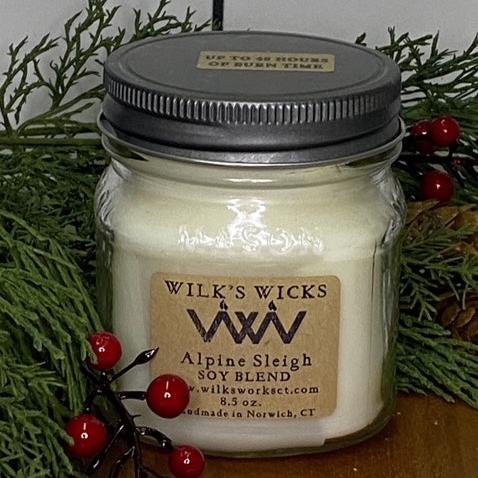 Alpine Sleigh Candle