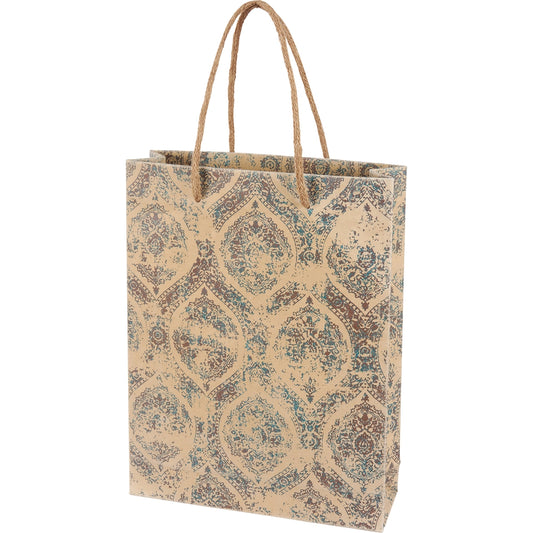 Indigo Paisley Gift Bag