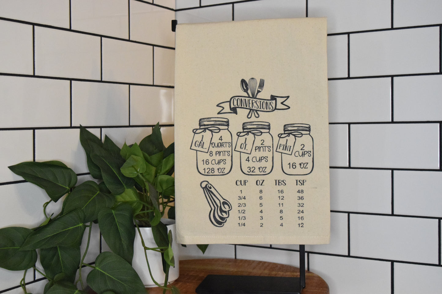 Kitchen Conversion Tea Towel - Wilks Works 