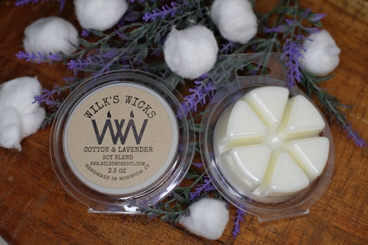 Lavender & Cotton Wax Melts - Wilks Works 