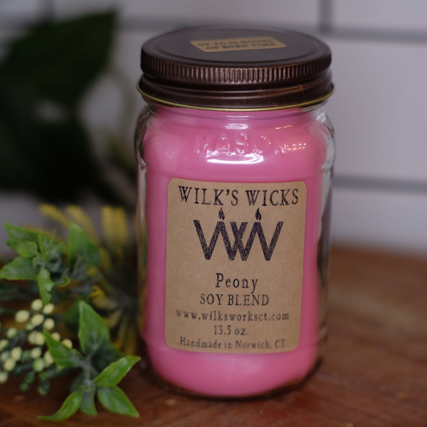 Peony Candle - Wilks Works 