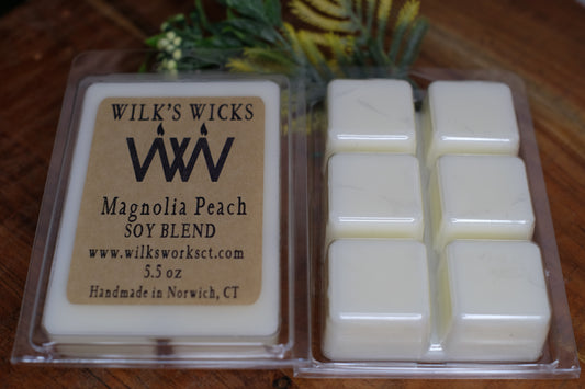 Magnolia Peach Wax Melts - Wilks Works 