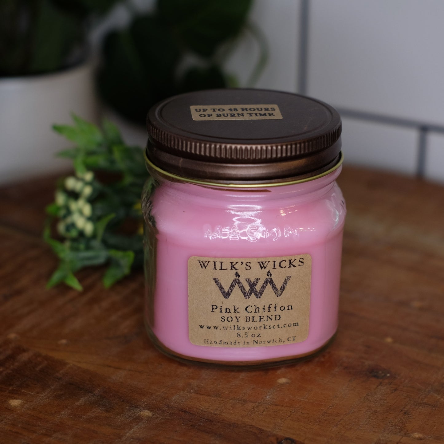 Pink Chiffon Candle - Wilks Works 