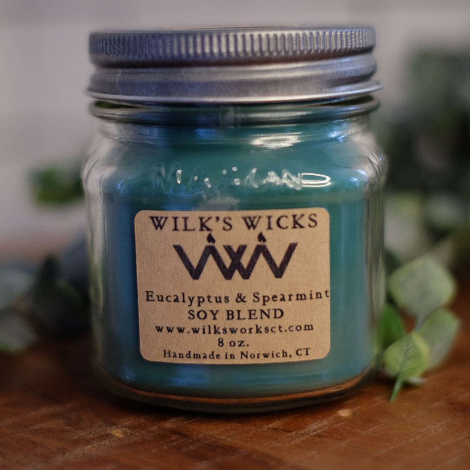 Eucalyptus & Spearmint Candle - Wilks Works 