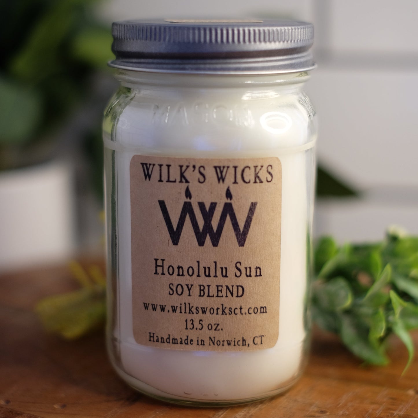 Honolulu Sun Candle - Wilks Works 