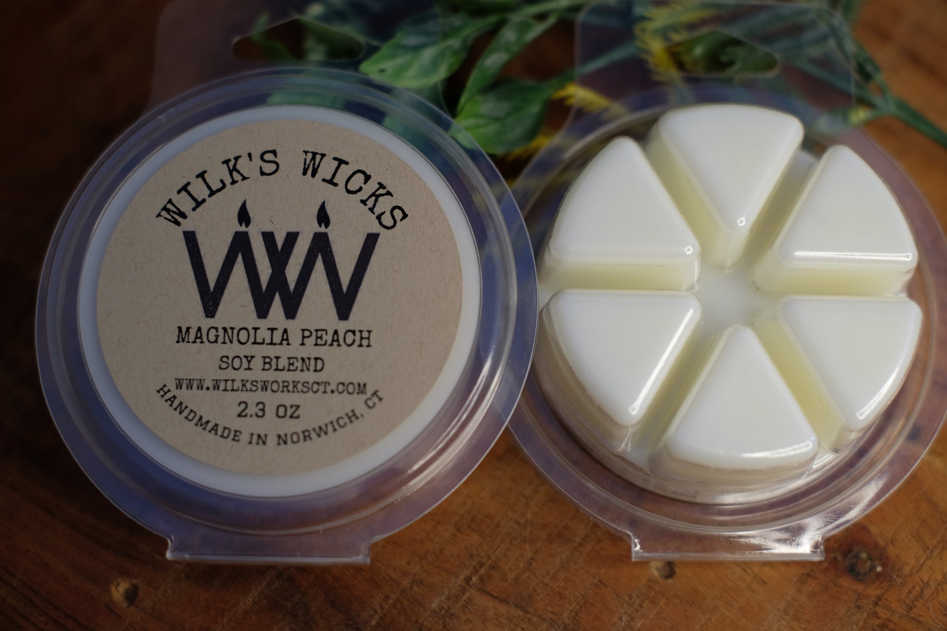 Magnolia Peach Wax Melts - Wilks Works 