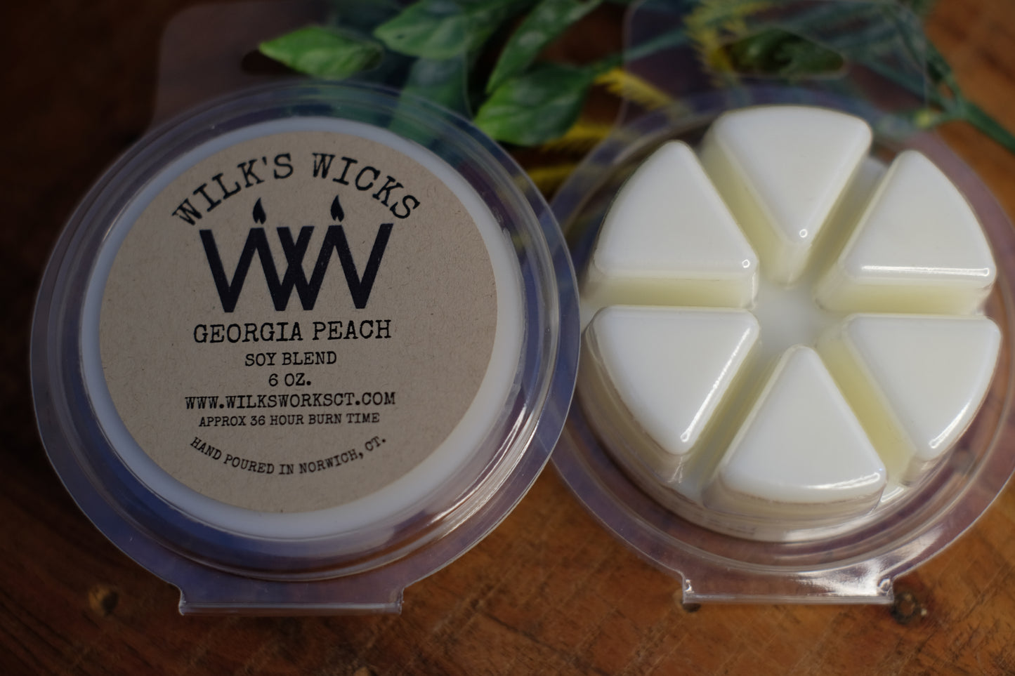 Georgia Peach Wax Melts - Wilks Works 