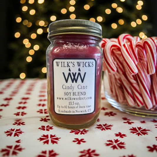 Candy Cane Candle