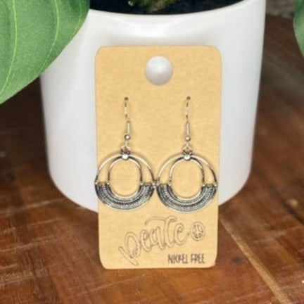 Earrings - Double Circle - Wilks Works 