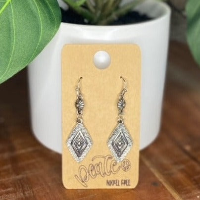 Earrings - Drop "Diamond" Shape - Wilks Works 