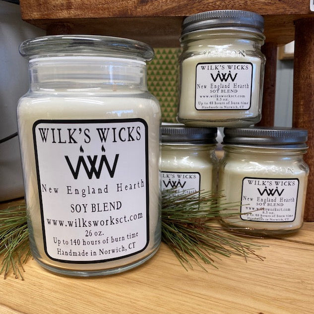 New England Hearth Candle - Handmade Soy Blend