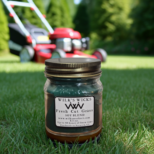 Fresh Cut Grass Candle - Handmade Soy Blend