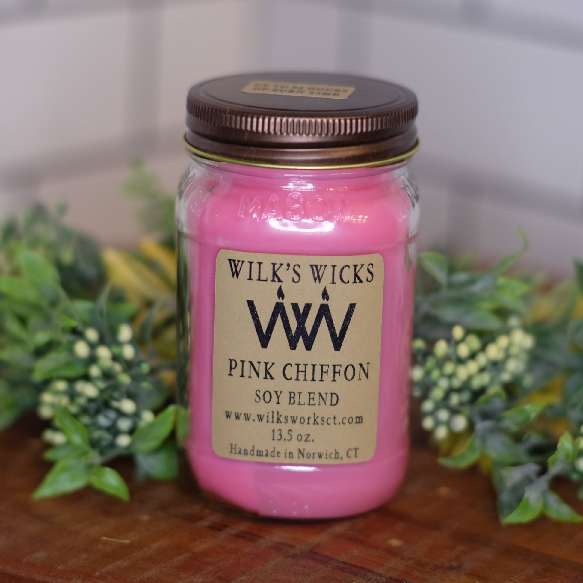 Pink Chiffon Candle - Wilks Works 