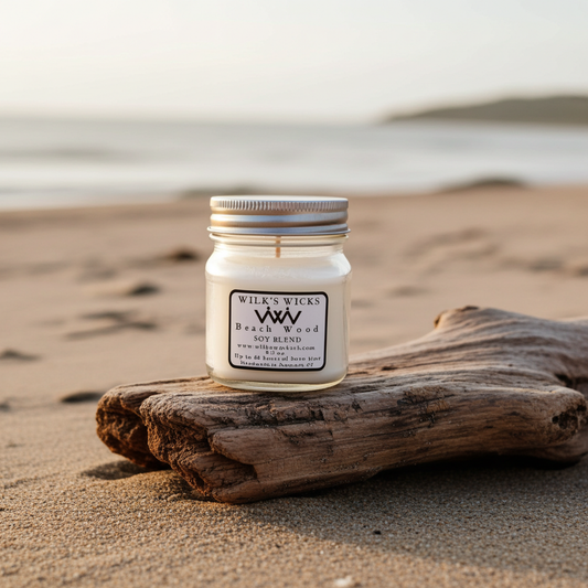 Beach Wood Candle - Handmade Soy Blend