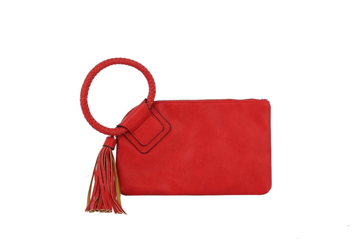 Soft Vegan Leather Wristlet/Clutch