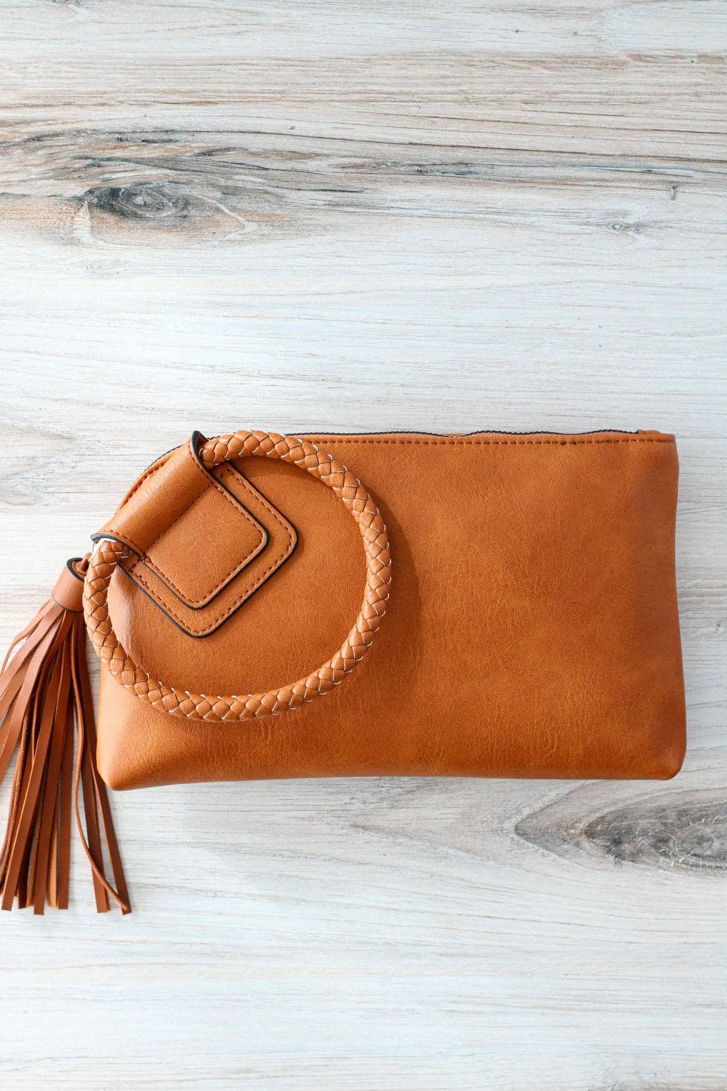 Soft Vegan Leather Wristlet/Clutch