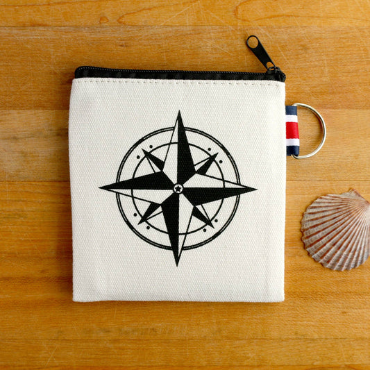 Compass Nautical Coin Purse/Gift Card Hold