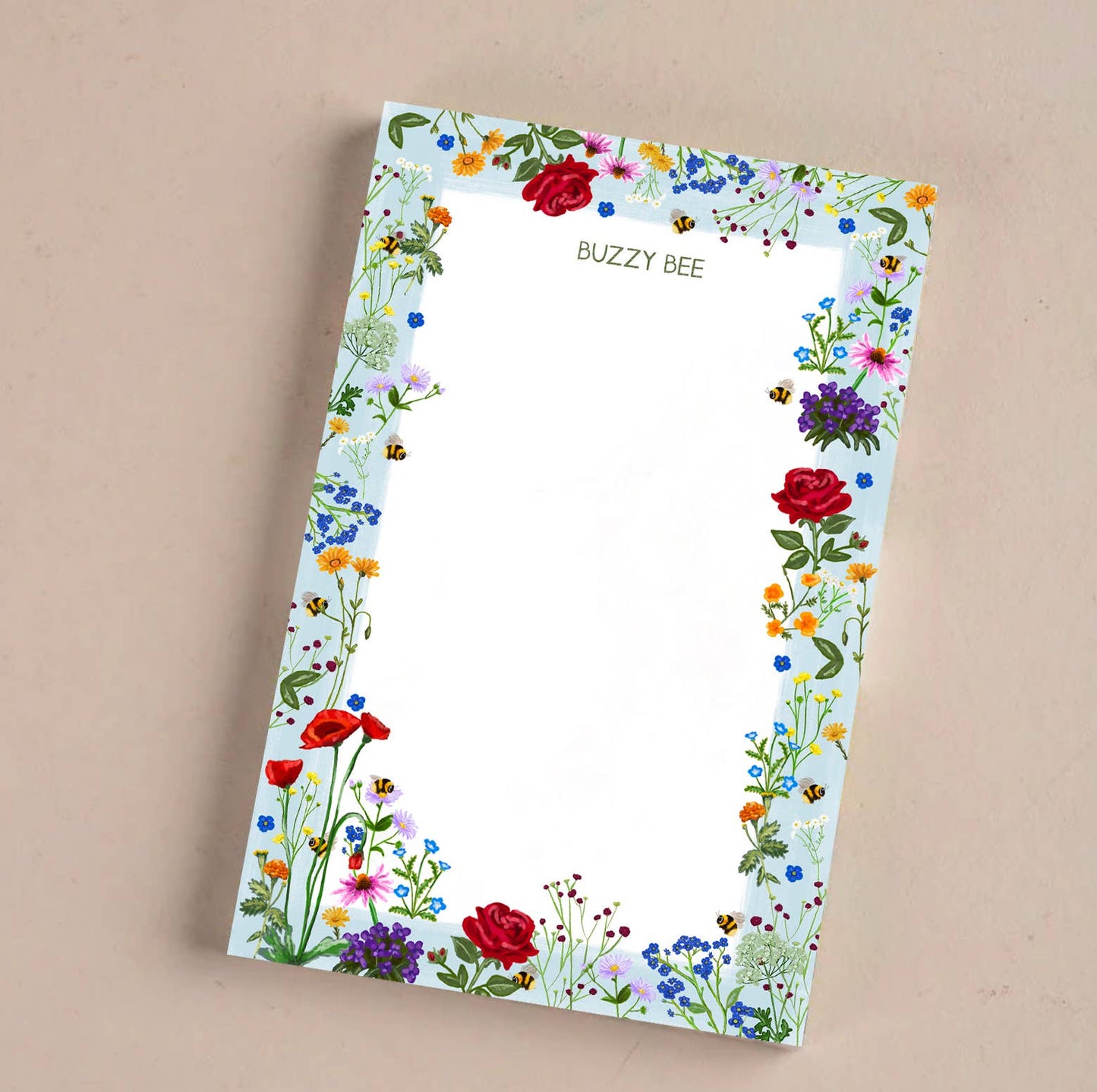 Bee and Flower Notepad