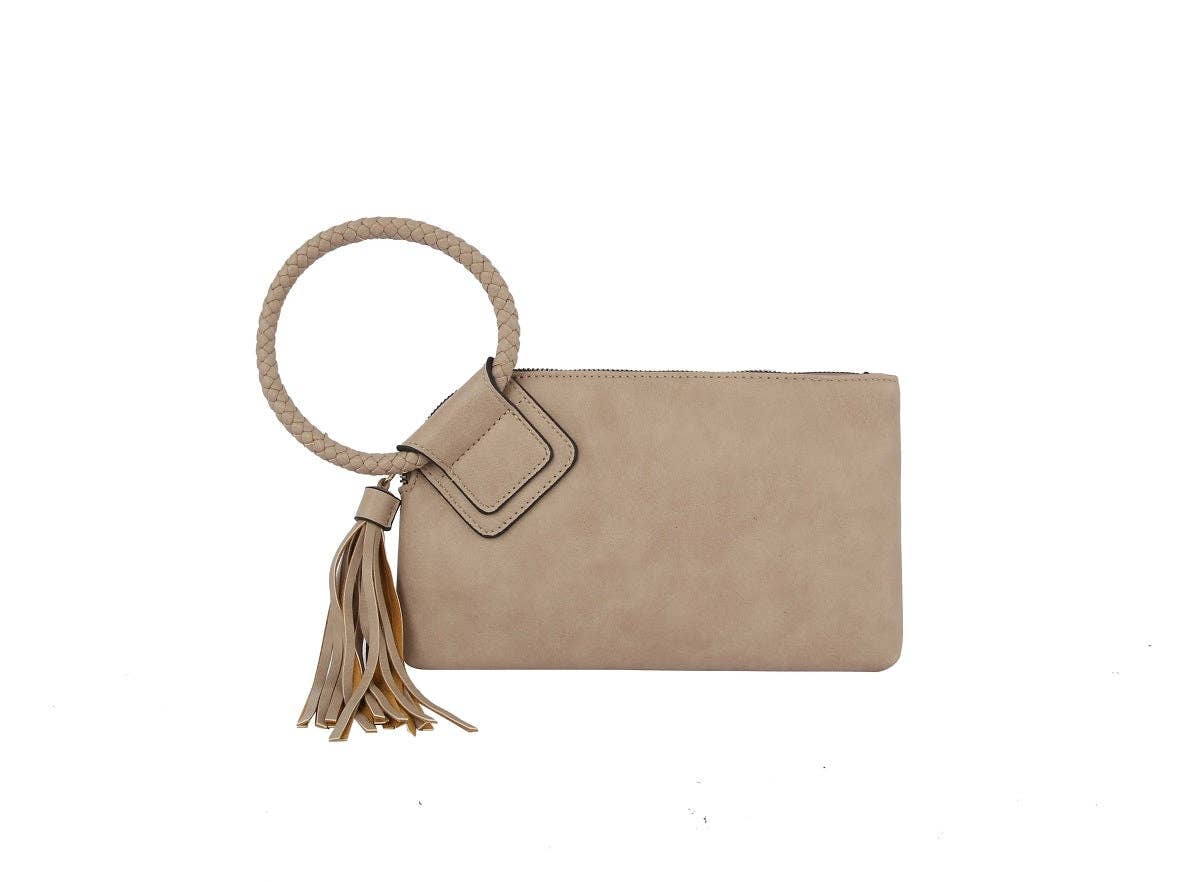 Soft Vegan Leather Wristlet/Clutch