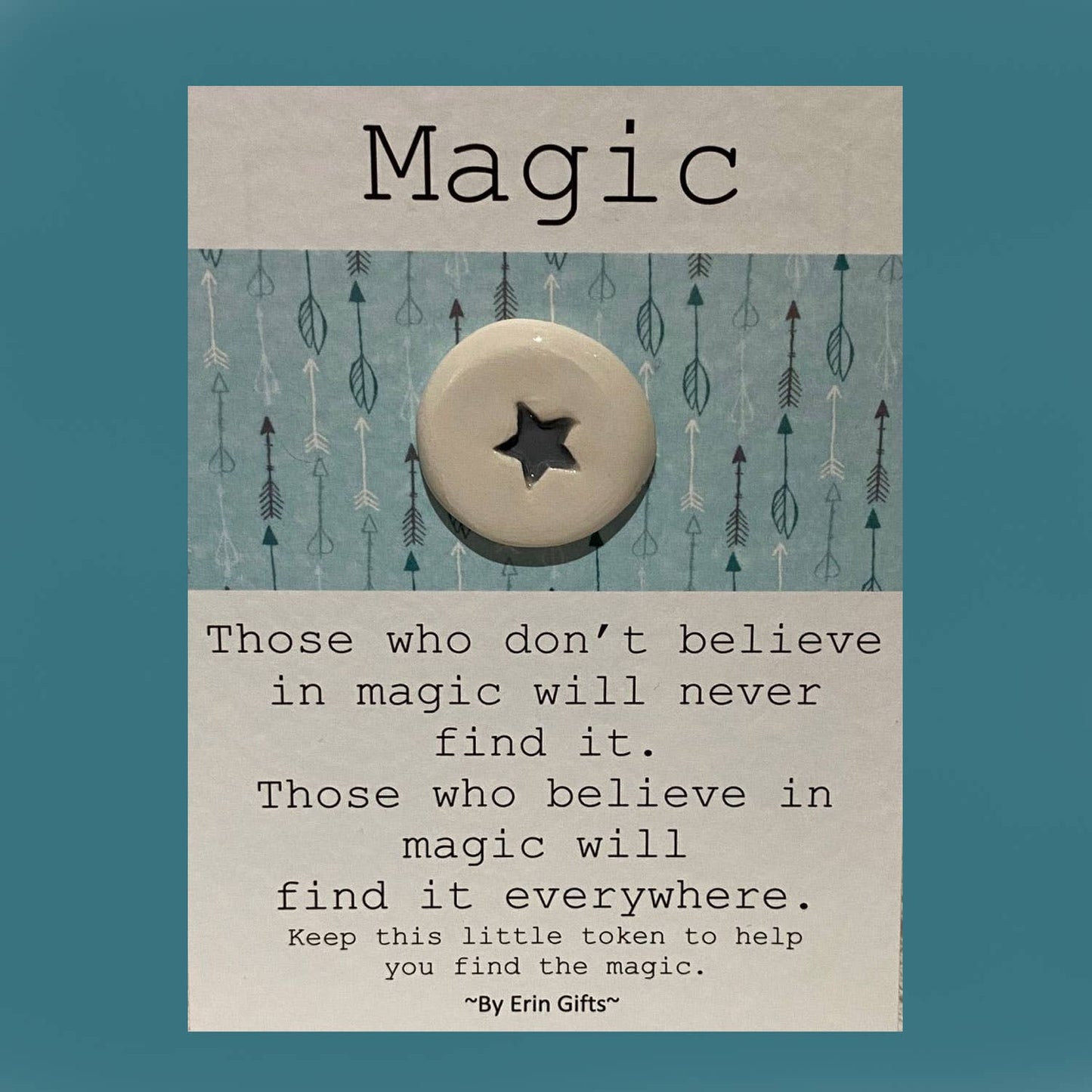 Magic Ceramic Pocket Token Pocket Hug and Card