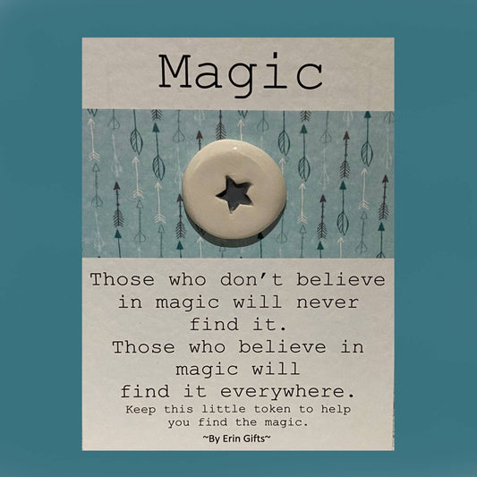 Magic Ceramic Pocket Token Pocket Hug and Card